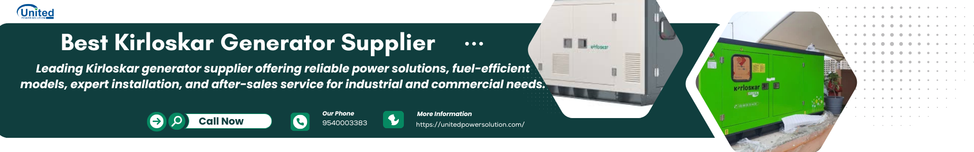 Buy Kirloskar Generator in Delhi 